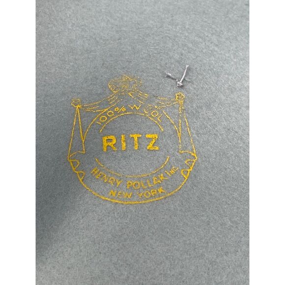 Ritz Henry Pollack Hat Dusty Blue Jewel Bow Band Baby Blue Net Cover Circa 60s - Picture 7 of 9